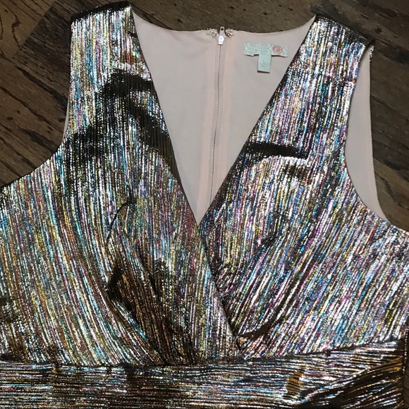 GB Metallic cocktail Dress size L - Picture 1 of 10